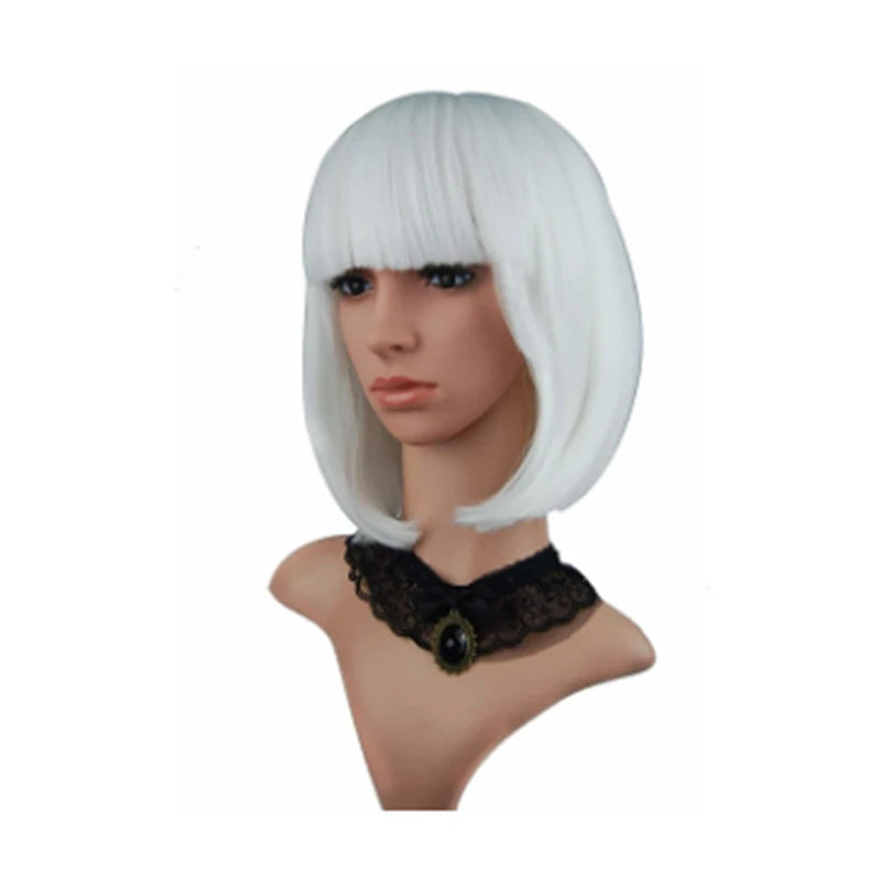 HAIRJOY Synthetic Hair Women  Red Short Straight  Wig for Cosplay Party