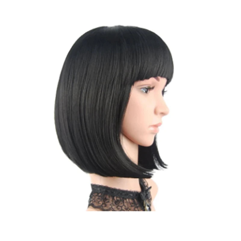 HAIRJOY Synthetic Hair Women  Red Short Straight  Wig for Cosplay Party