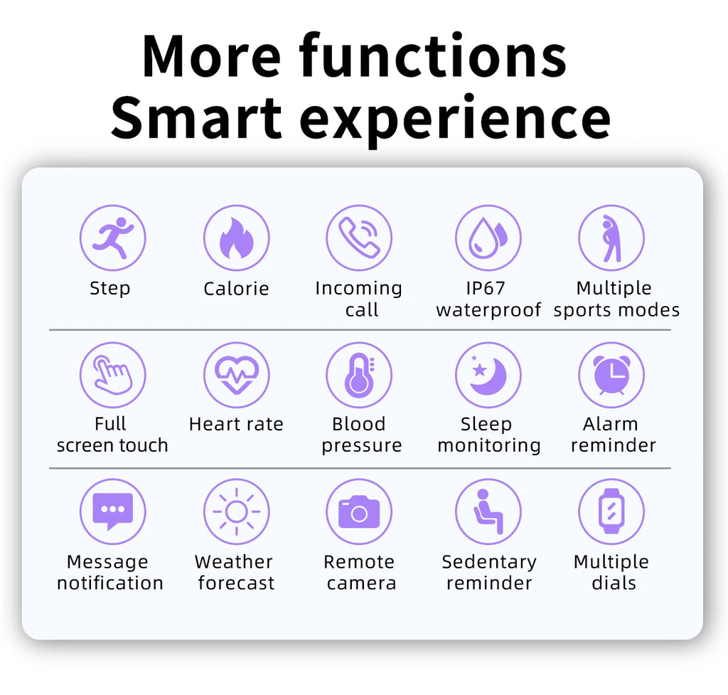 LIGE 2025 Smart Watch Women Men Lady Gift Sport Fitness Watches Heart Rate Monitor Waterproof Smartwatch For Xiaomi Android IOS