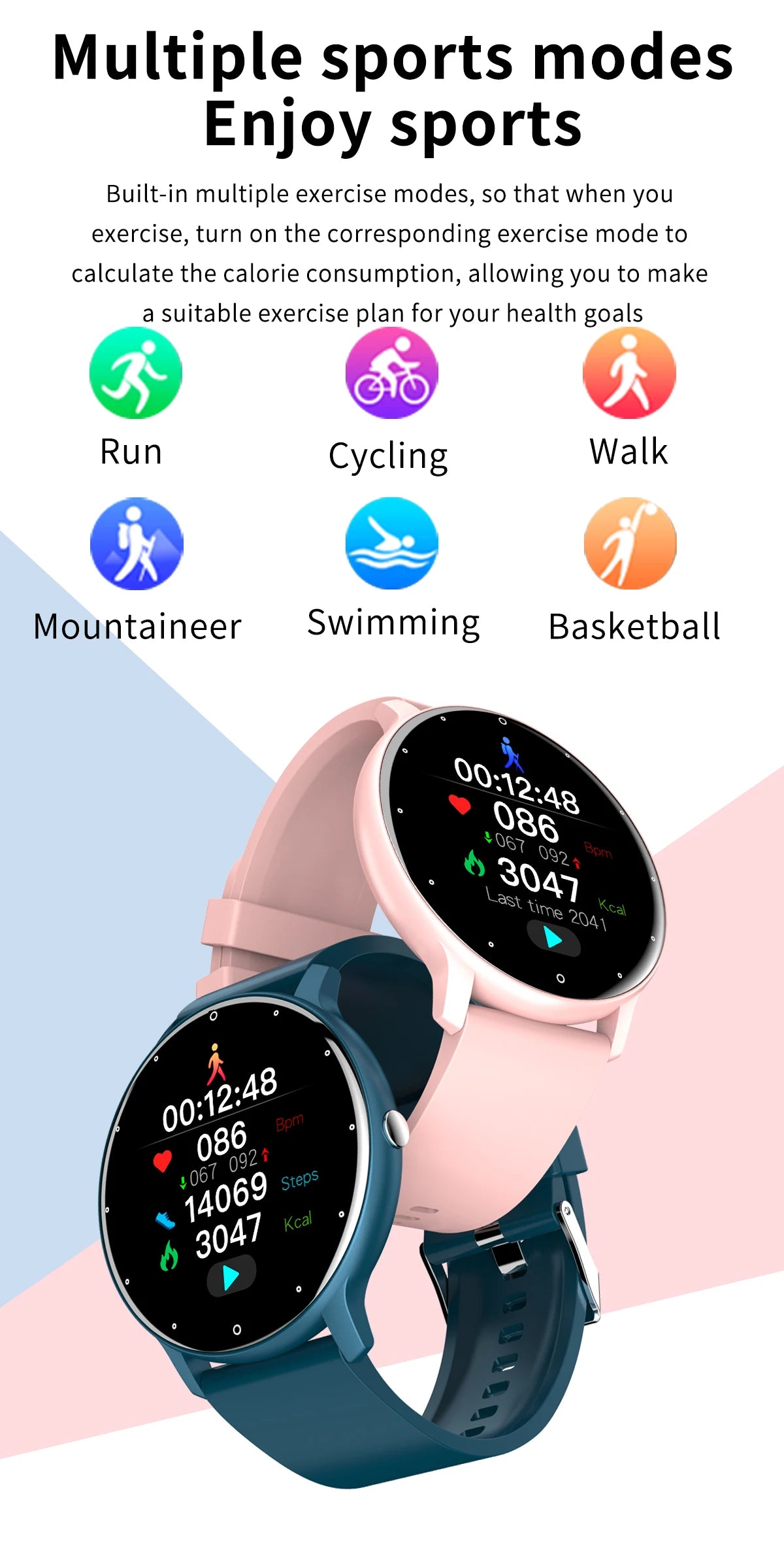 LIGE 2025 Smart Watch Women Men Lady Gift Sport Fitness Watches Heart Rate Monitor Waterproof Smartwatch For Xiaomi Android IOS