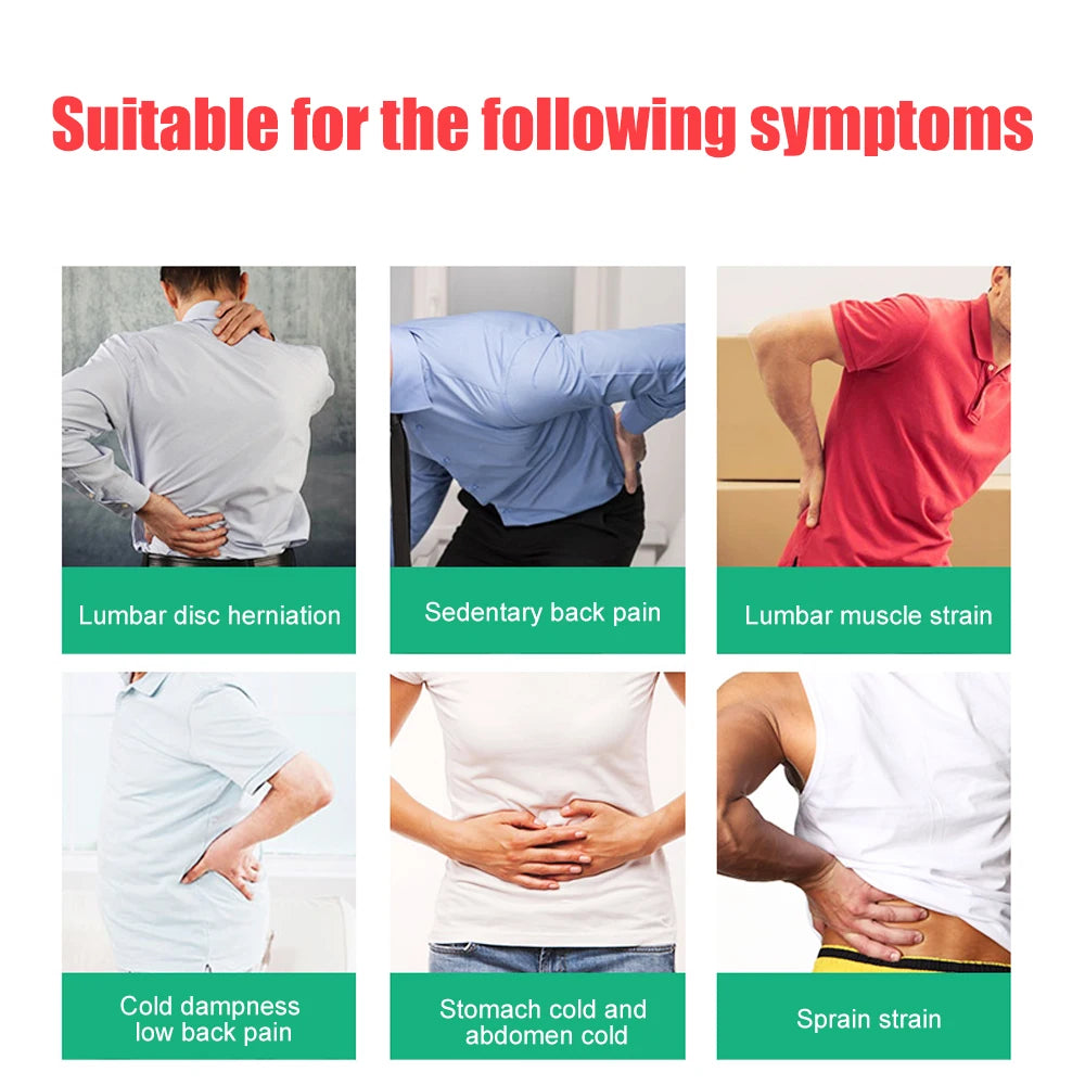 1PCS Adjustable Heating Lower Back Brace Support Belt with Magnetic Therapy for Pain Relief – Heated Lumbar Waist Wrap