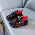 2023 New Spider-man Children's Shoes Boys Sneaker With Lights Spring Led Kids Boys Sports Children Shoes Casual