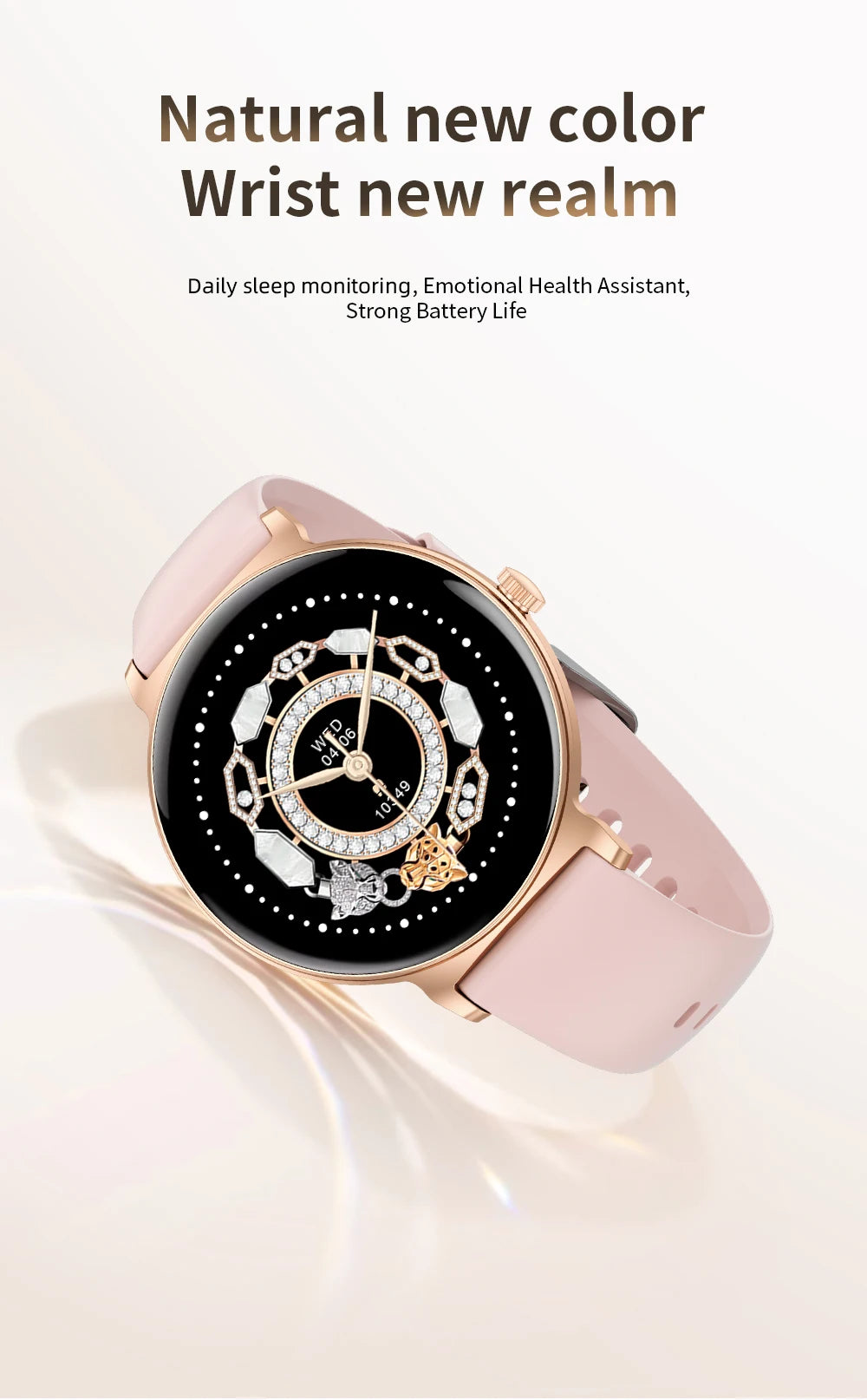 LIGE Ultra-thin Smart Watch Ladies Bluetooth Call Custom Dial Sport Heart Rate Health Tracking Watch Waterproof Women Smartwatch