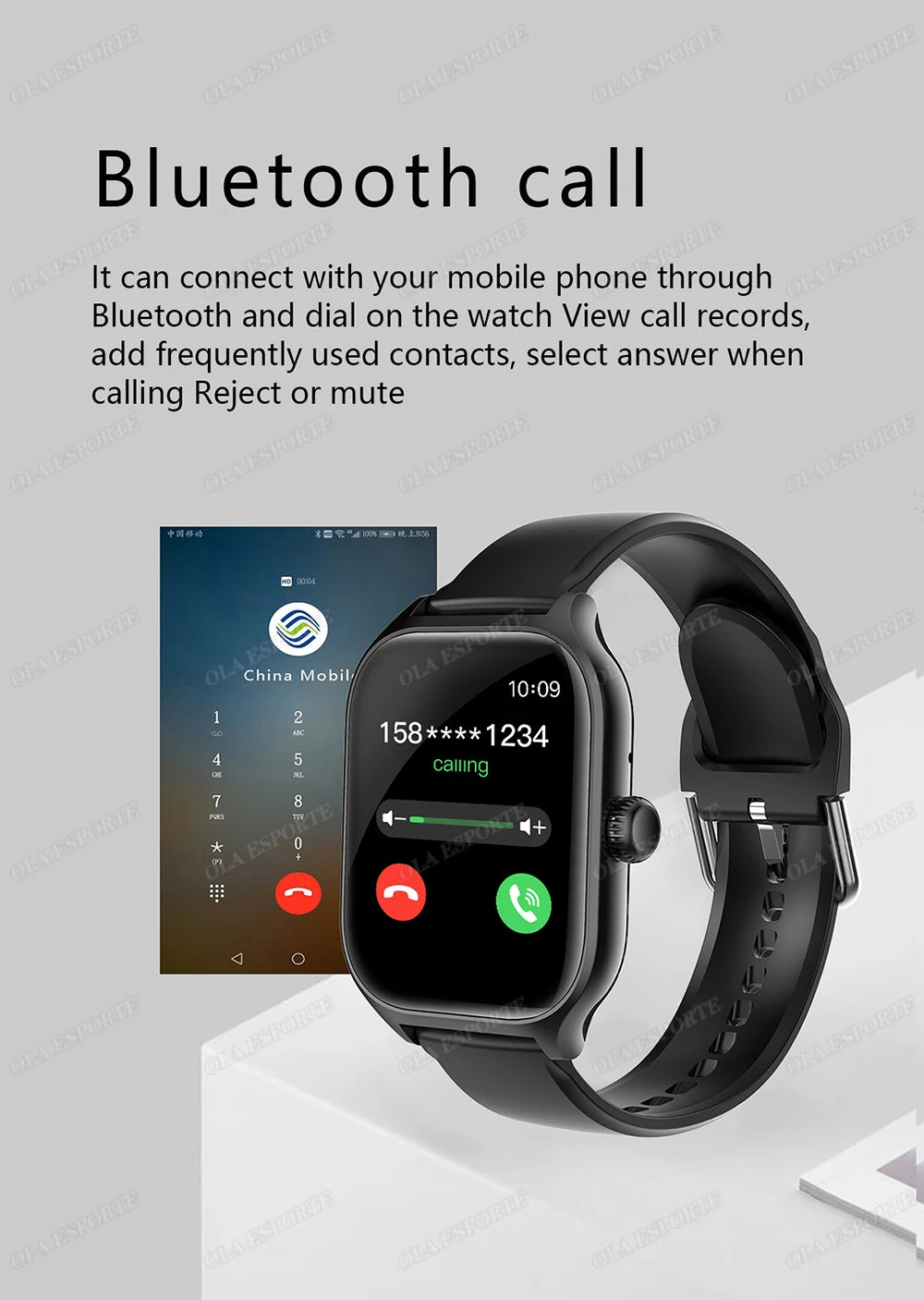 Women SmartWatch Men 2.01 Amoled Phone Call Diy Watch Face Sport Fitness Tracker Heart Rate Smart Watch Waterproof