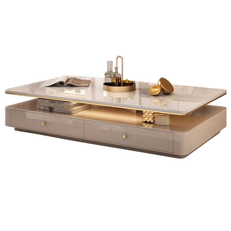 Italian Designer Aesthetic Coffee Table Modern Drawer Unique Luxury Coffee Table Living Room Stolik Kawowy Salon Furniture Home
