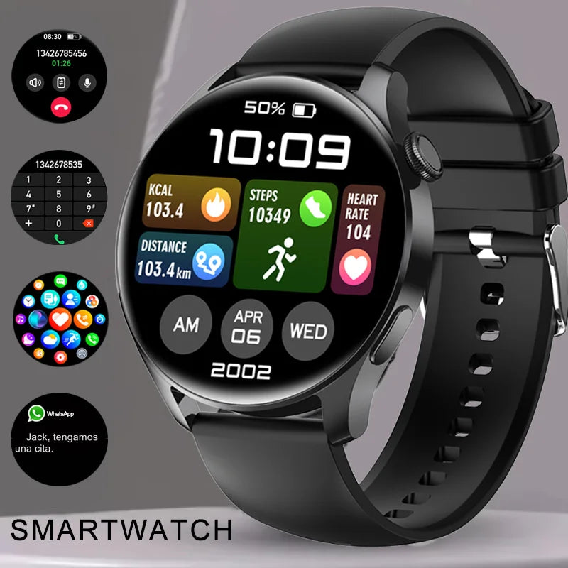 New Smartwatch For Huawei Men Women Sports NFC Bluetooth Talk Waterproof Health Heart Rate Weather Music Playback Smartwatch