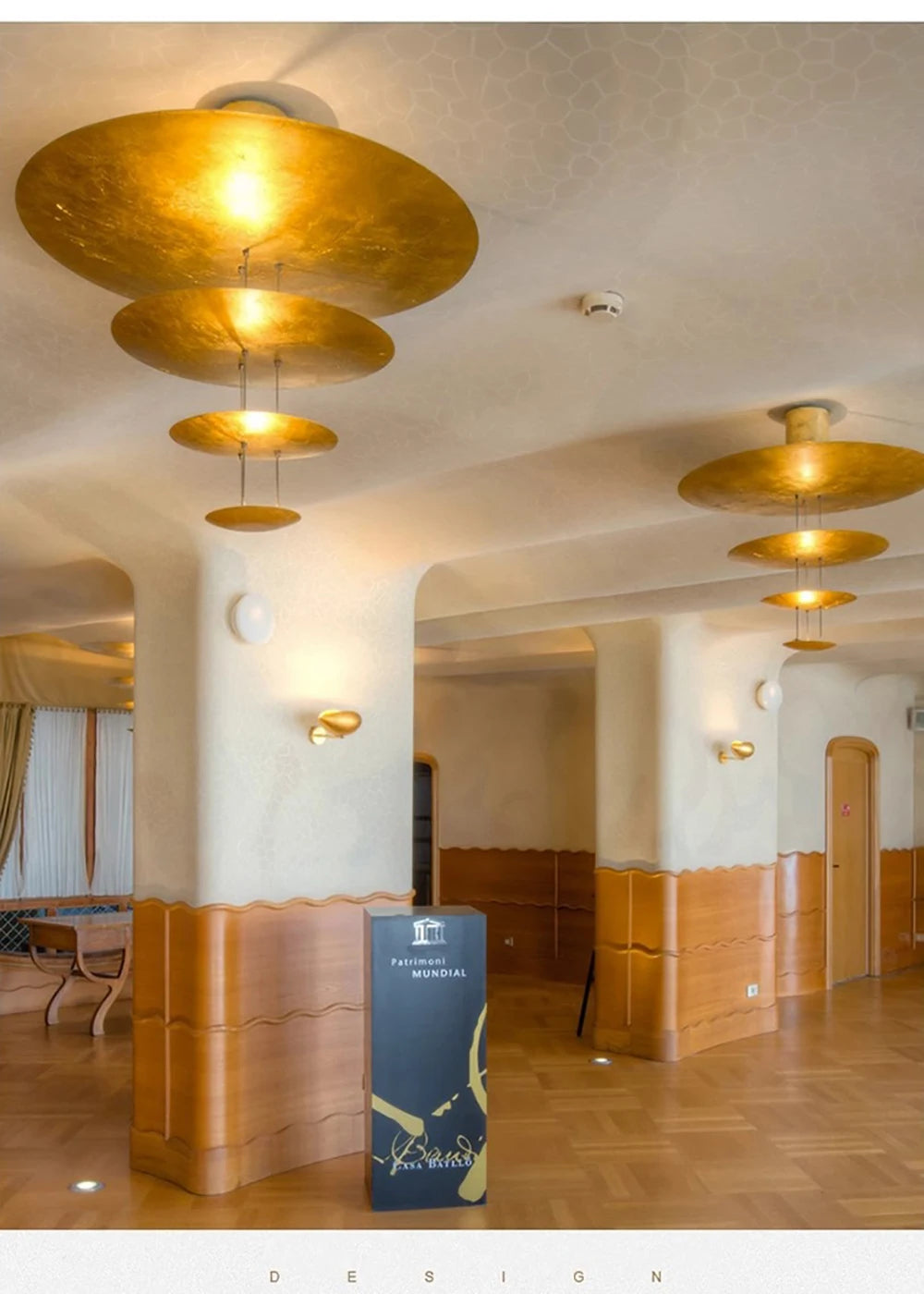 Machine Dela Luce Pendant Lamp Luxury Gold Ceiling Chandelier For Villa Living Room Restaurant LED Dining Room Disc Chandelier