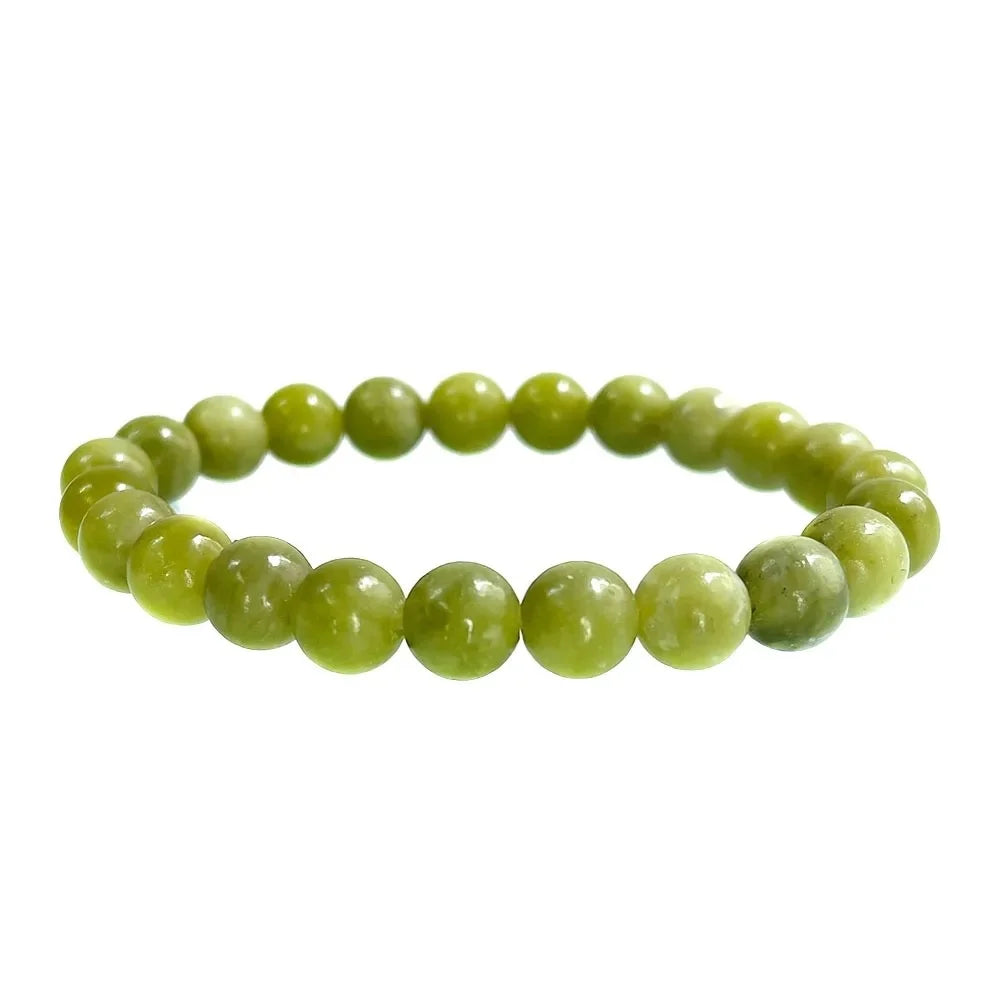 Natural Stone Round Beads Bracelet Rose Quartz Chakra Healing Crystal Elastic Stretch Bangle For Women Men Jewelry Gift