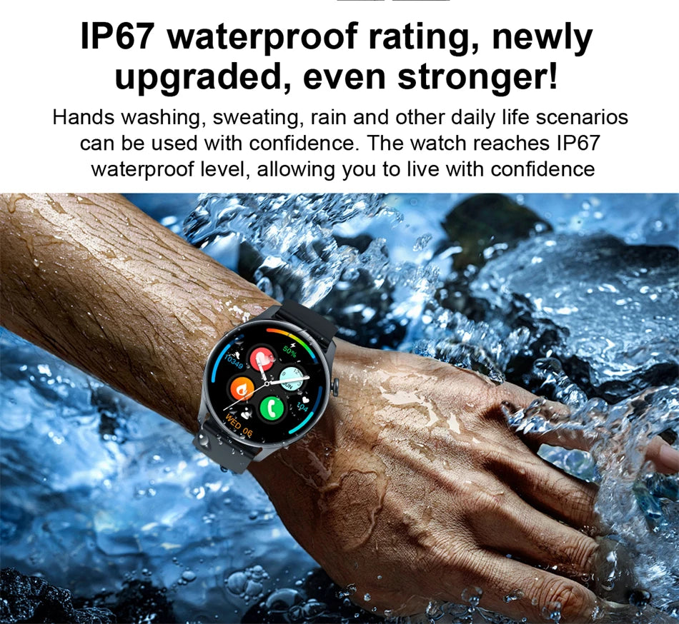 New Smartwatch For Huawei Men Women Sports NFC Bluetooth Talk Waterproof Health Heart Rate Weather Music Playback Smartwatch