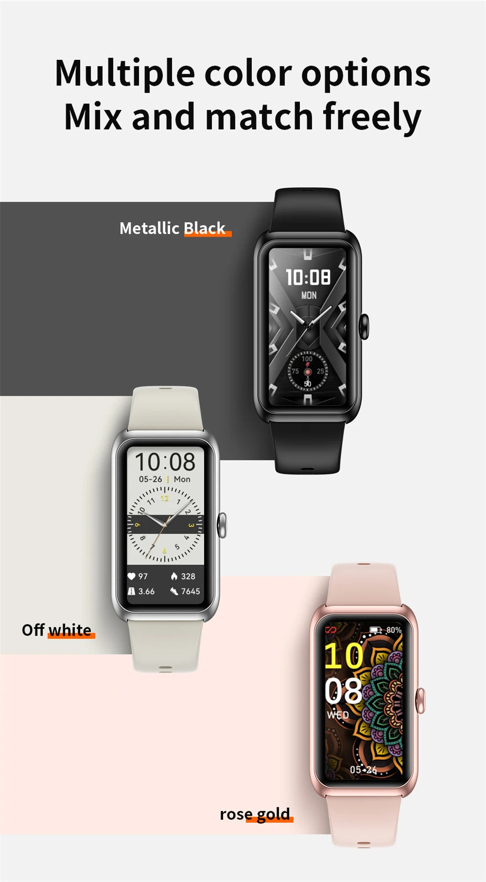LIGE 1.47" Sports Band Fitness Tracker Watches for Women Men with Heart Rate Sleep Monitor IP68 Waterproof Pedometer Smart Watch