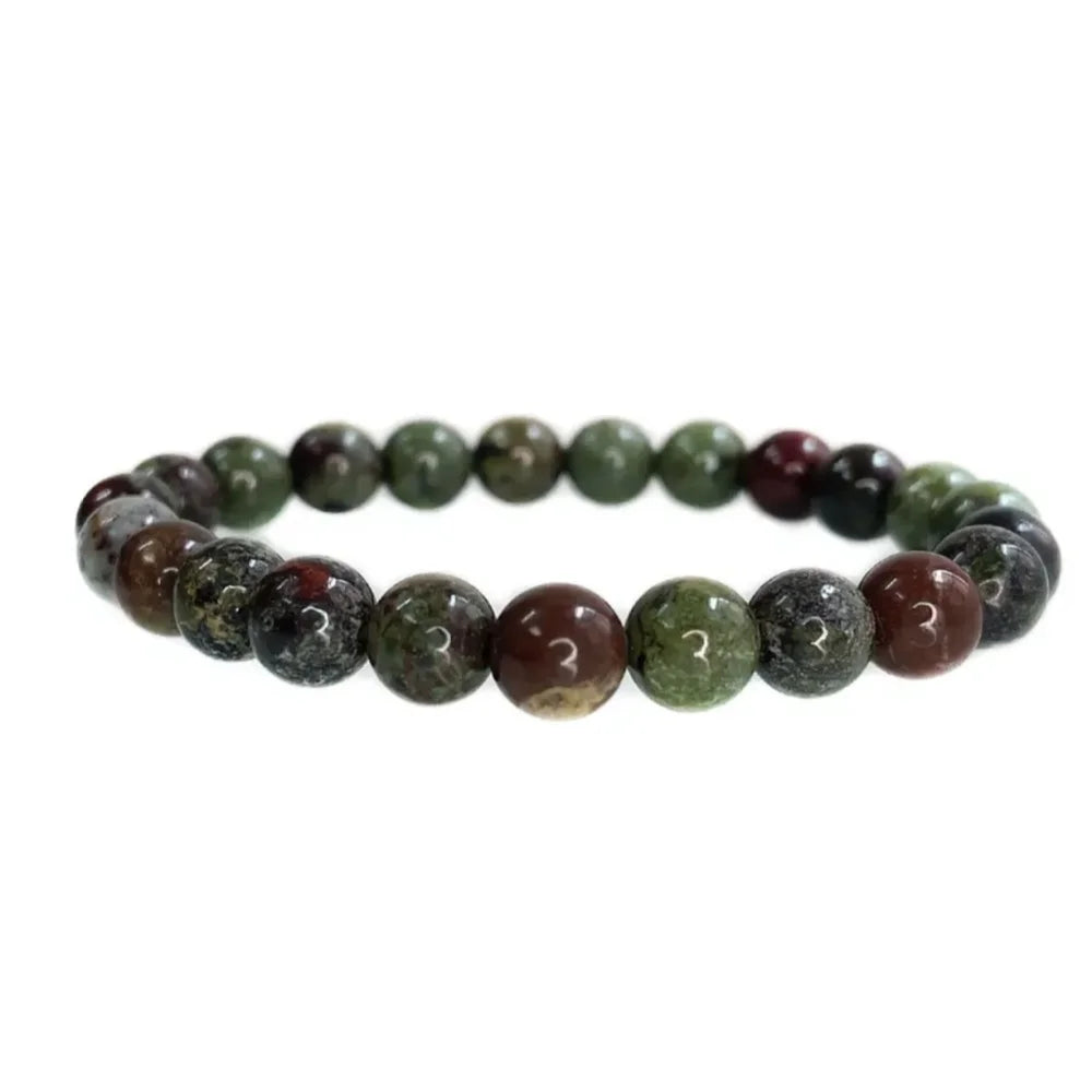 Natural Stone Round Beads Bracelet Rose Quartz Chakra Healing Crystal Elastic Stretch Bangle For Women Men Jewelry Gift