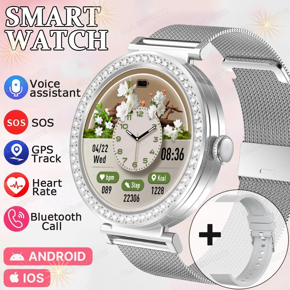 New ECG Monitor Smartwatches Bluetooth Call Heart Rate Blood Pressure/Oxygen Sleep Monitor Waterproof Sports Smart Watch Women