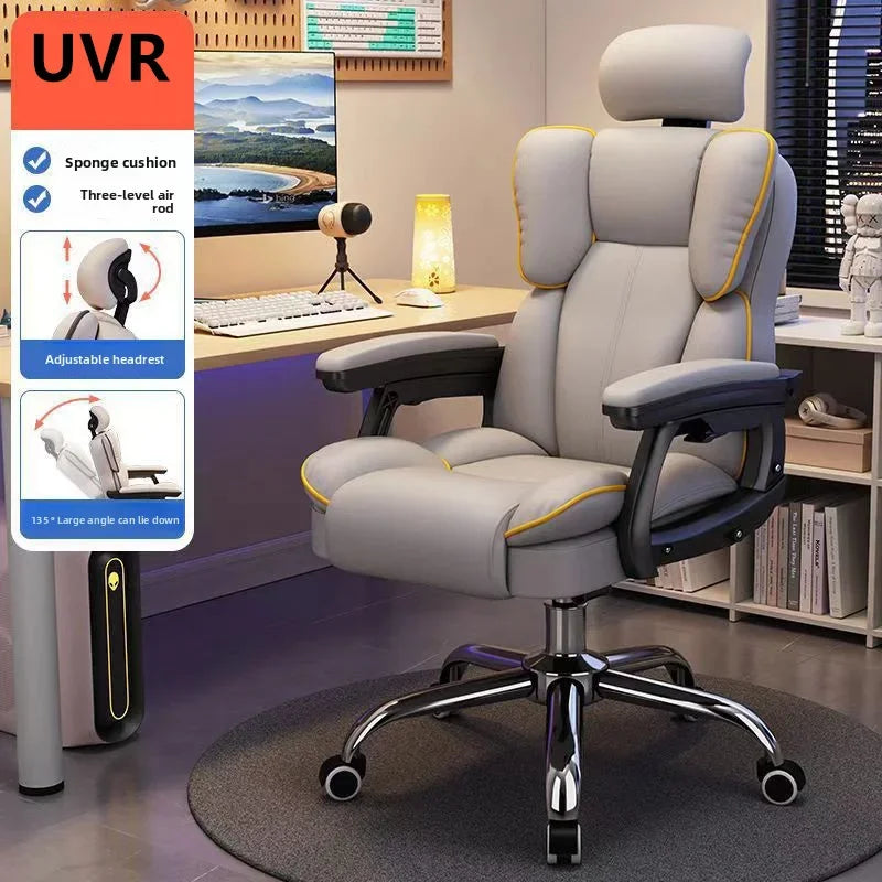 Computer Chair Reclining Comfortable Sedentary Gaming Chair Backrest Sofa Chair Desk Dormitory Live Study Swivel Chair Furniture