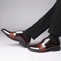 Social Shoe for Men Casual Business Patent Leather Shoes Man Bright Upper Pointed Toe 2025 Trend Office Suit Footwear New