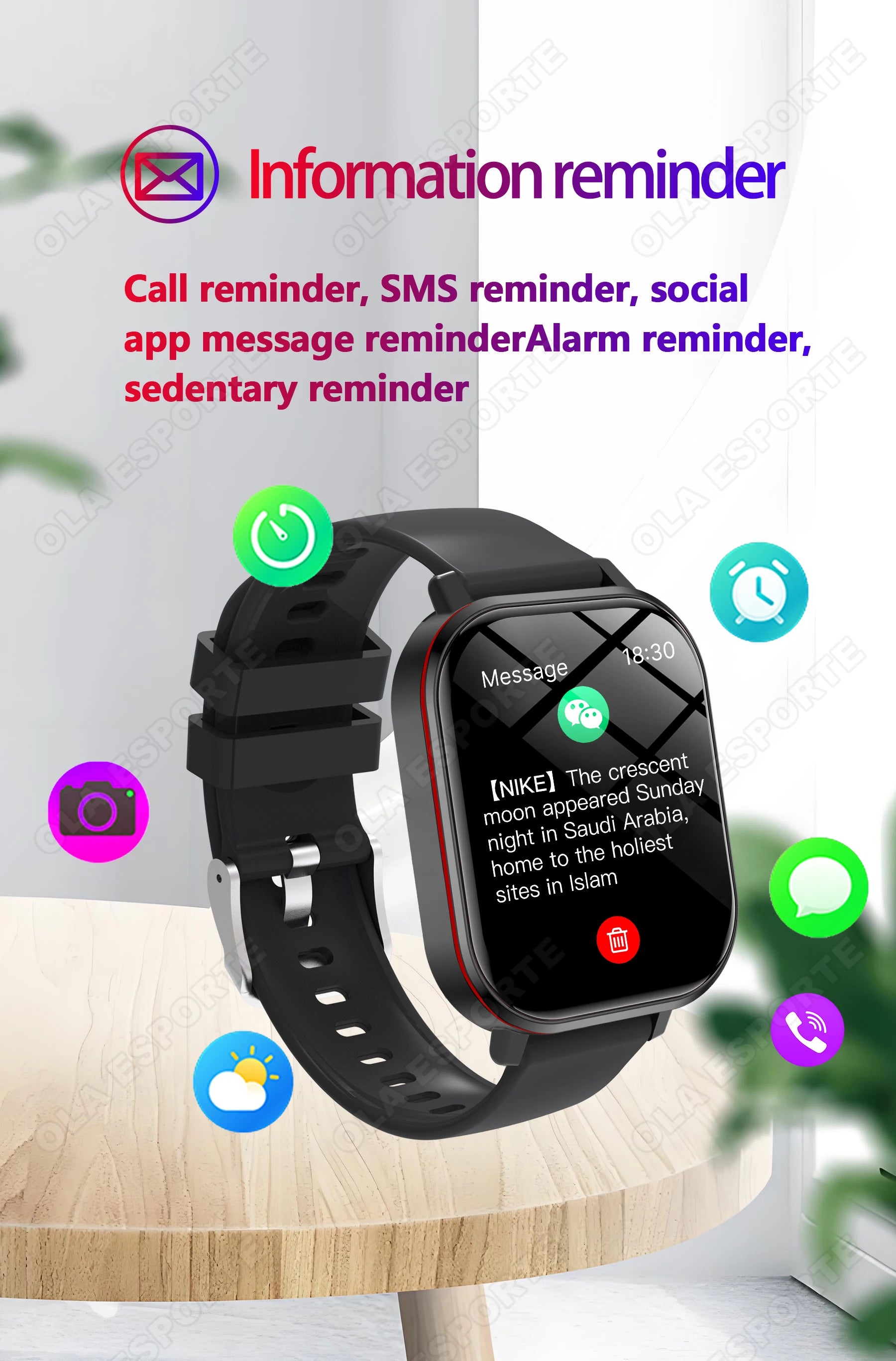 Multifunctional Smart Watch Men Women Bluetooth Connected Phone Music Fitness Sports Bracelet Sleep Monitor Smartwatch 2026 New