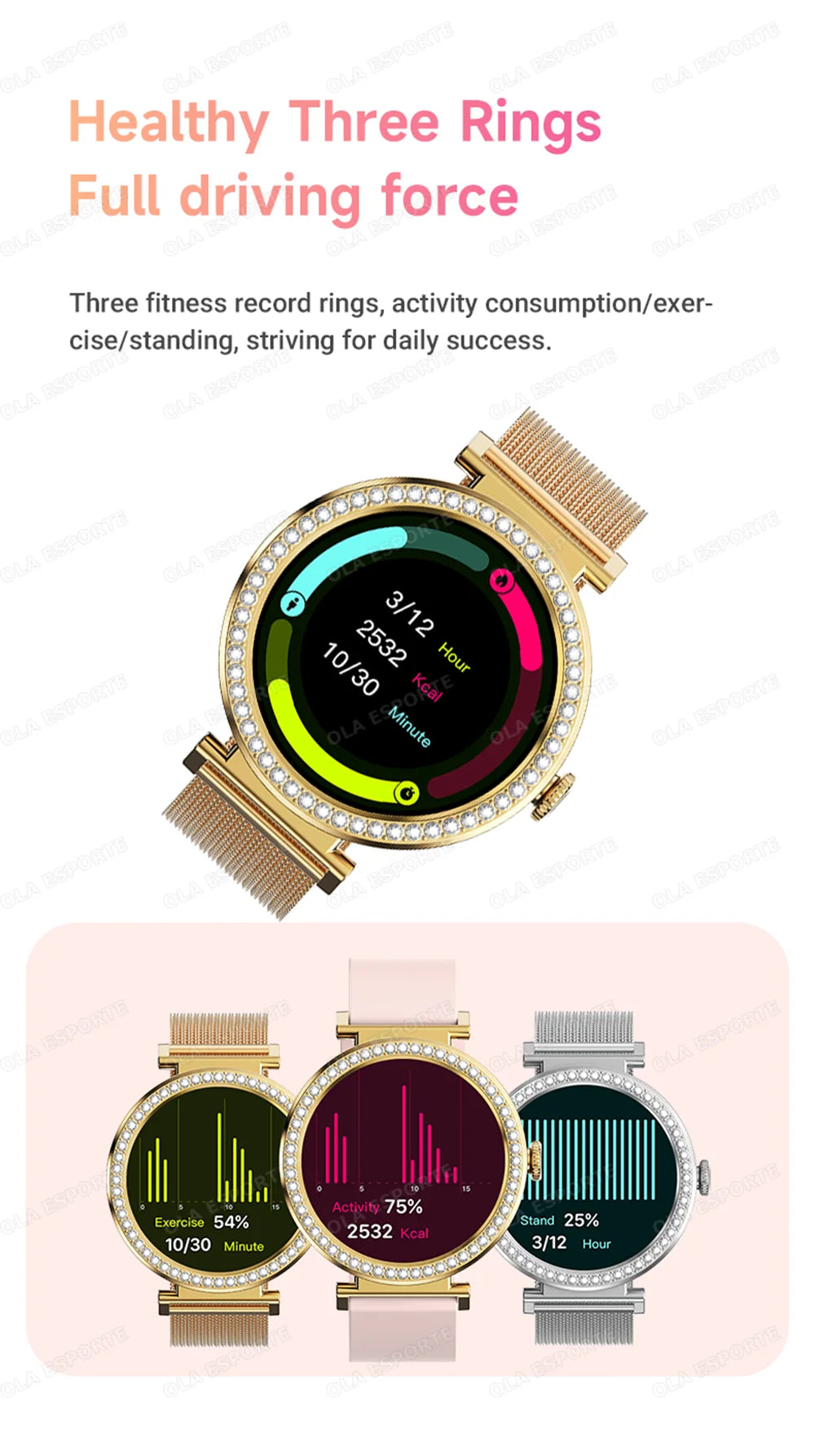 New ECG Monitor Smartwatches Bluetooth Call Heart Rate Blood Pressure/Oxygen Sleep Monitor Waterproof Sports Smart Watch Women