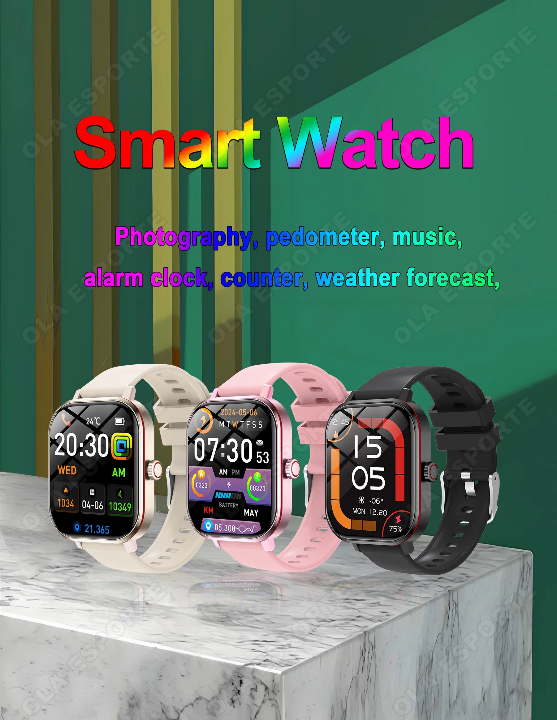 Multifunctional Smart Watch Men Women Bluetooth Connected Phone Music Fitness Sports Bracelet Sleep Monitor Smartwatch 2026 New