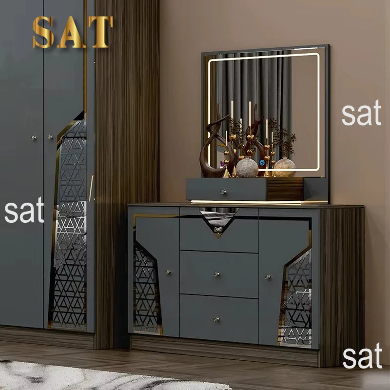 Sofa Modern Deluxe Bed King Wooden Furniture Bedroom Set