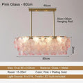 LED Glass Flower Pendant Light for Living Dining Room Bedroom Modern French Style Home Decoration Hanging Lamp E14