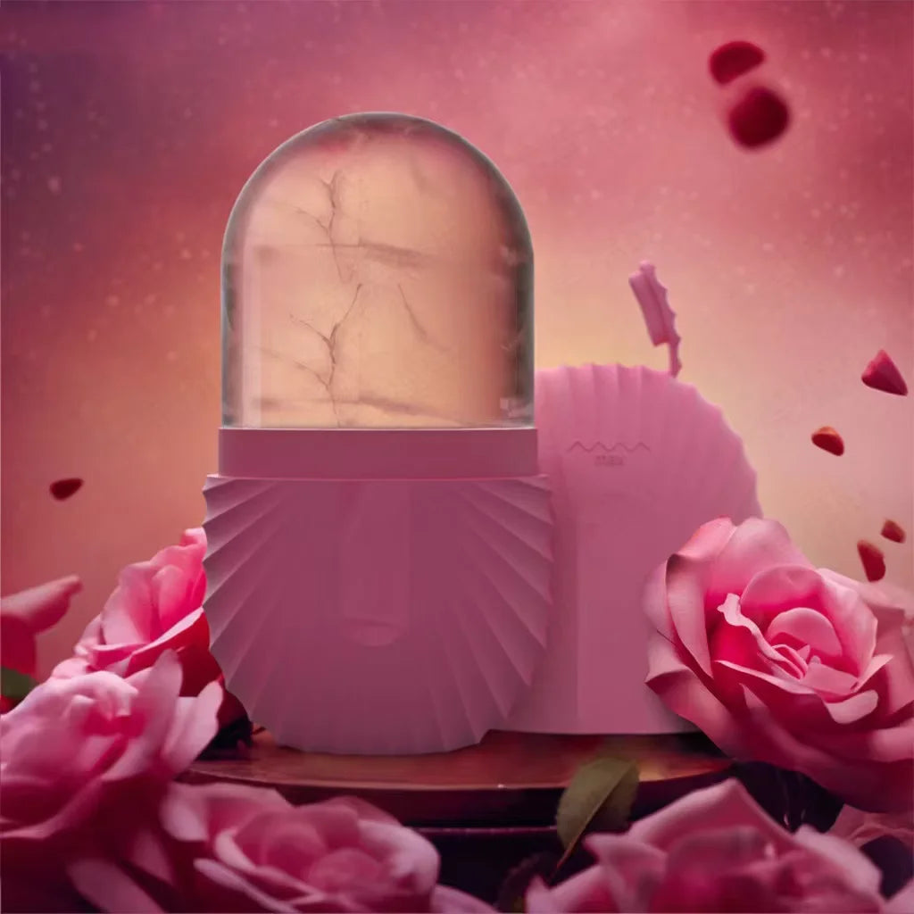 Ice Face Roller Ice Cube Beauty Massage Silicone Ice Mold For Eye Puffiness Ice Facial Roller Shrink Pores