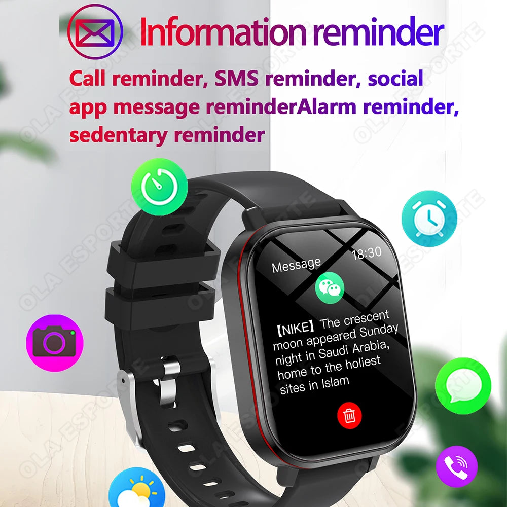 Multifunctional Smart Watch Men Women Bluetooth Connected Phone Music Fitness Sports Bracelet Sleep Monitor Smartwatch 2026 New