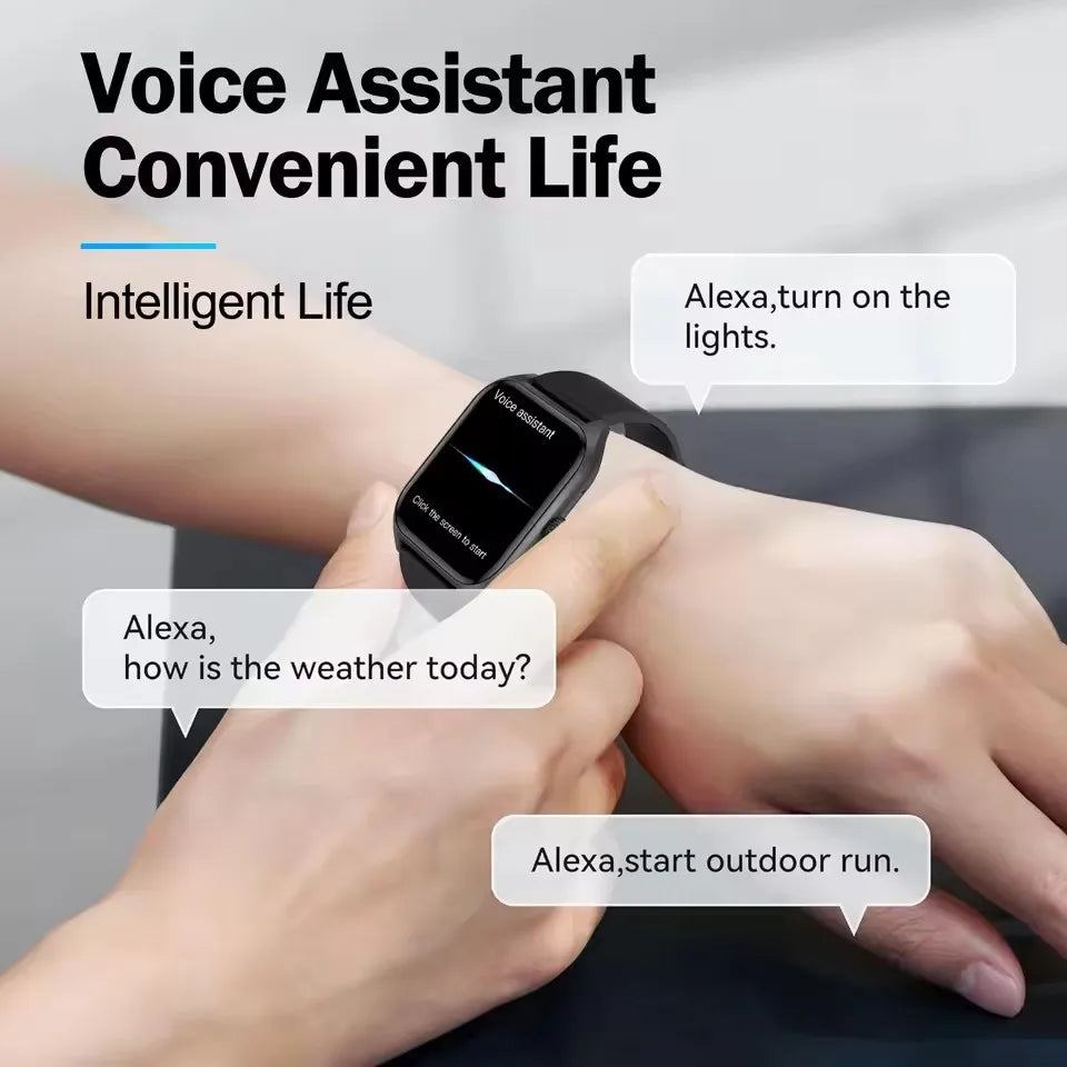 Women SmartWatch Men 2.01 Amoled Phone Call Diy Watch Face Sport Fitness Tracker Heart Rate Smart Watch Waterproof