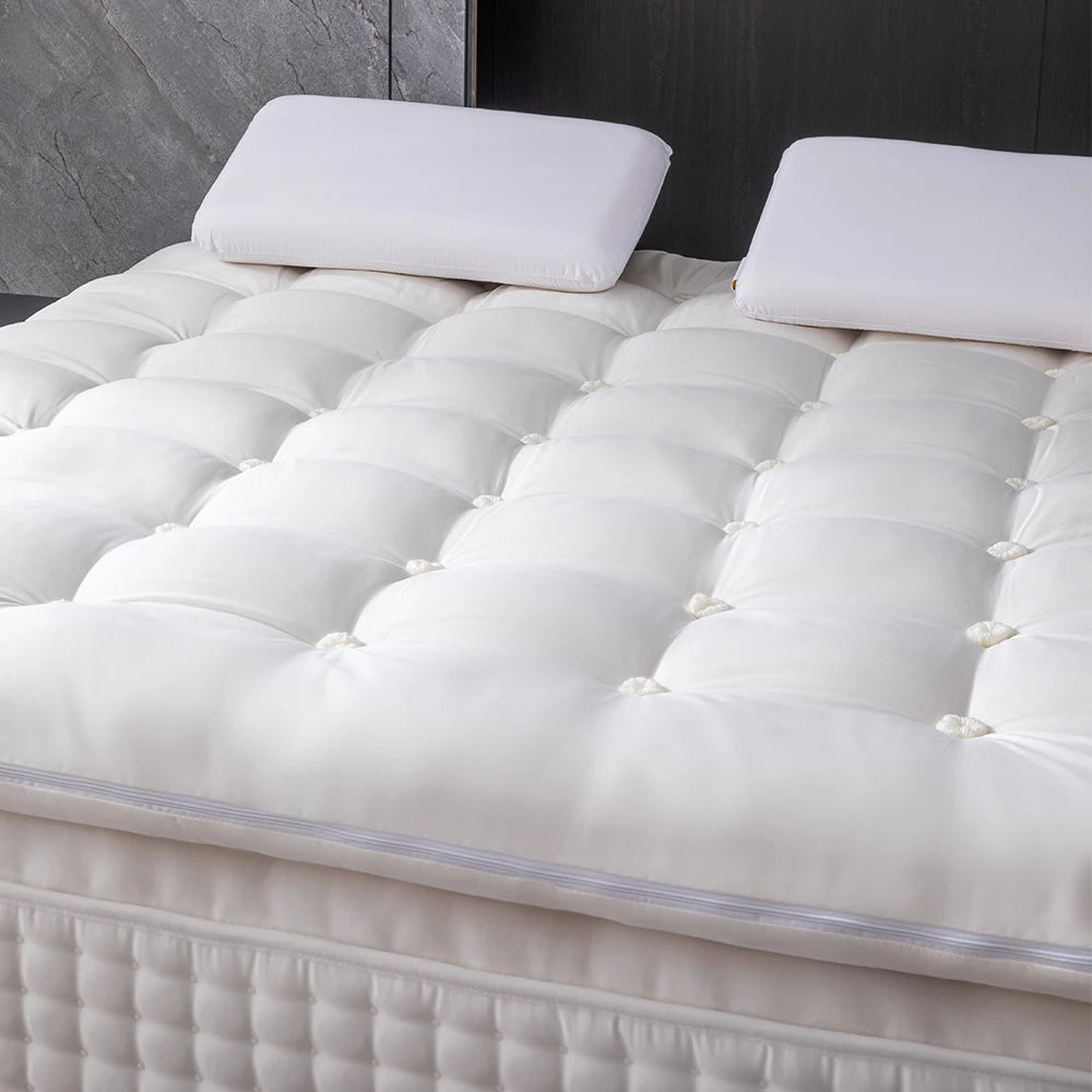 Luxury Hand-Tufted Horsehair Mattress with Natural Wool Camel Hair - No Glue, Handmade,3 Firmness Options,Custom Sizes Available