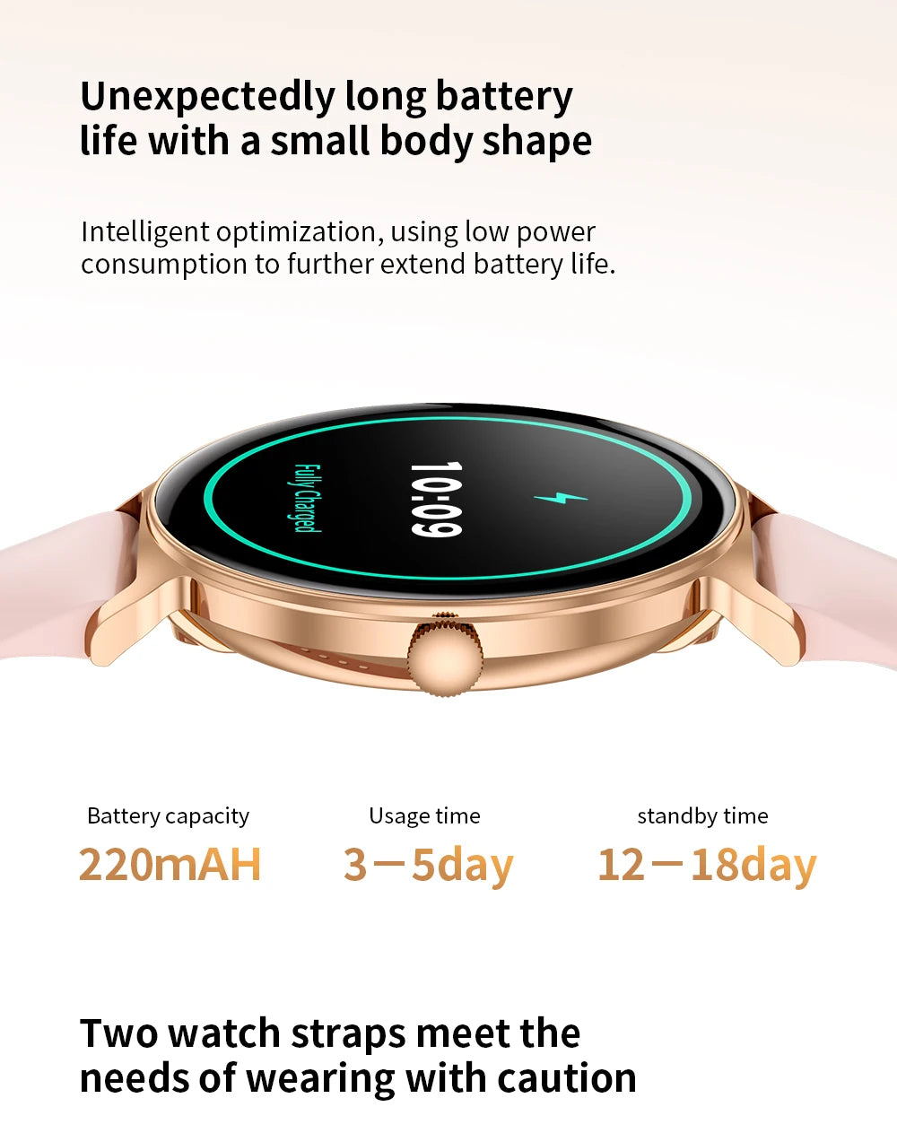 LIGE Ultra-thin Smart Watch Ladies Bluetooth Call Custom Dial Sport Heart Rate Health Tracking Watch Waterproof Women Smartwatch