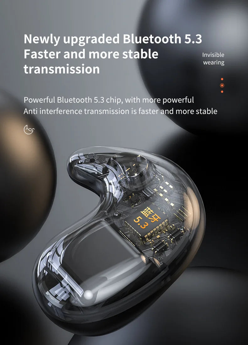 Original SONY X55 Wireless Sleep Earphone Noise Reduction Invisible Earphone Sleeping Headset Bluetooth Sport Headphones Earbuds