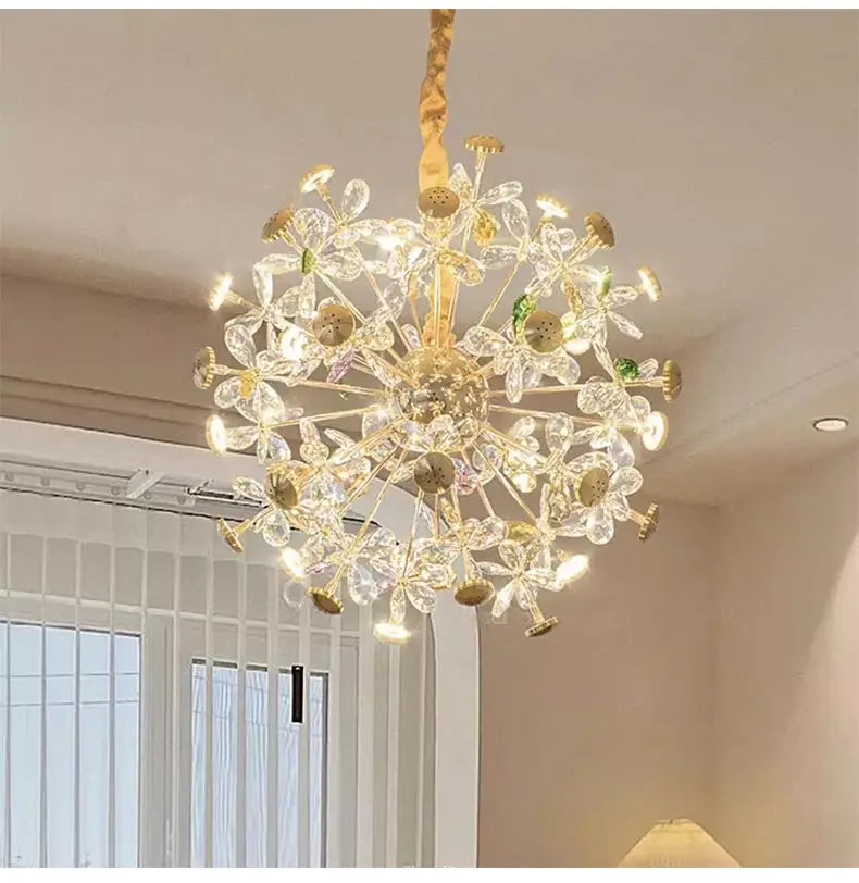 Modern Crystal Led Ceiling Pendant Lamps Home Decoration Hanging Light Fixture Dining Room Bedroom Living Room Chandelier Lustre