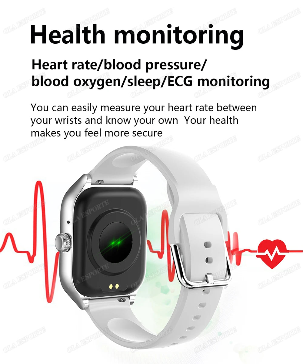 Women SmartWatch Men 2.01 Amoled Phone Call Diy Watch Face Sport Fitness Tracker Heart Rate Smart Watch Waterproof