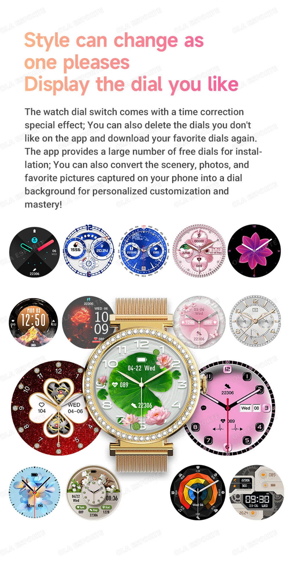 New ECG Monitor Smartwatches Bluetooth Call Heart Rate Blood Pressure/Oxygen Sleep Monitor Waterproof Sports Smart Watch Women