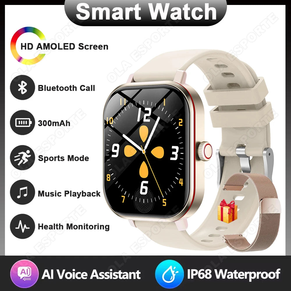 Multifunctional Smart Watch Men Women Bluetooth Connected Phone Music Fitness Sports Bracelet Sleep Monitor Smartwatch 2026 New