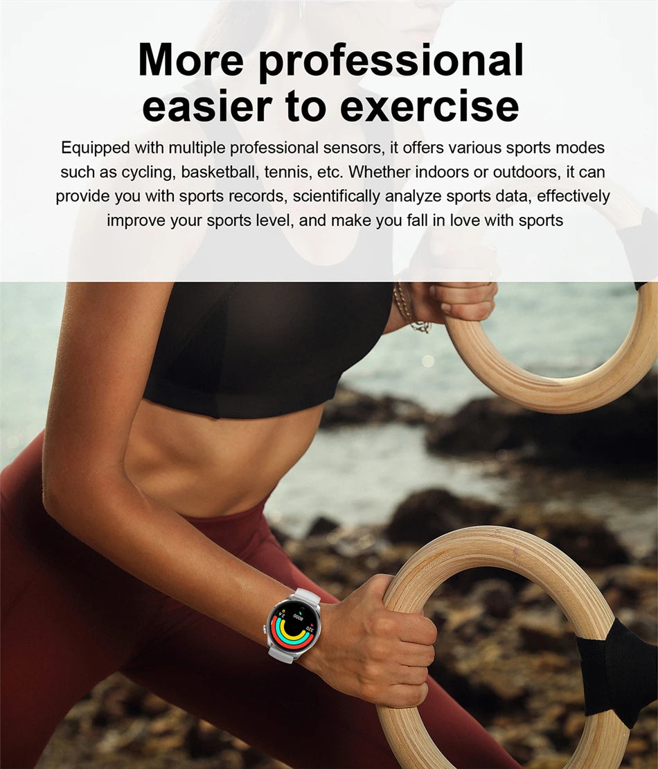 New Smartwatch For Huawei Men Women Sports NFC Bluetooth Talk Waterproof Health Heart Rate Weather Music Playback Smartwatch