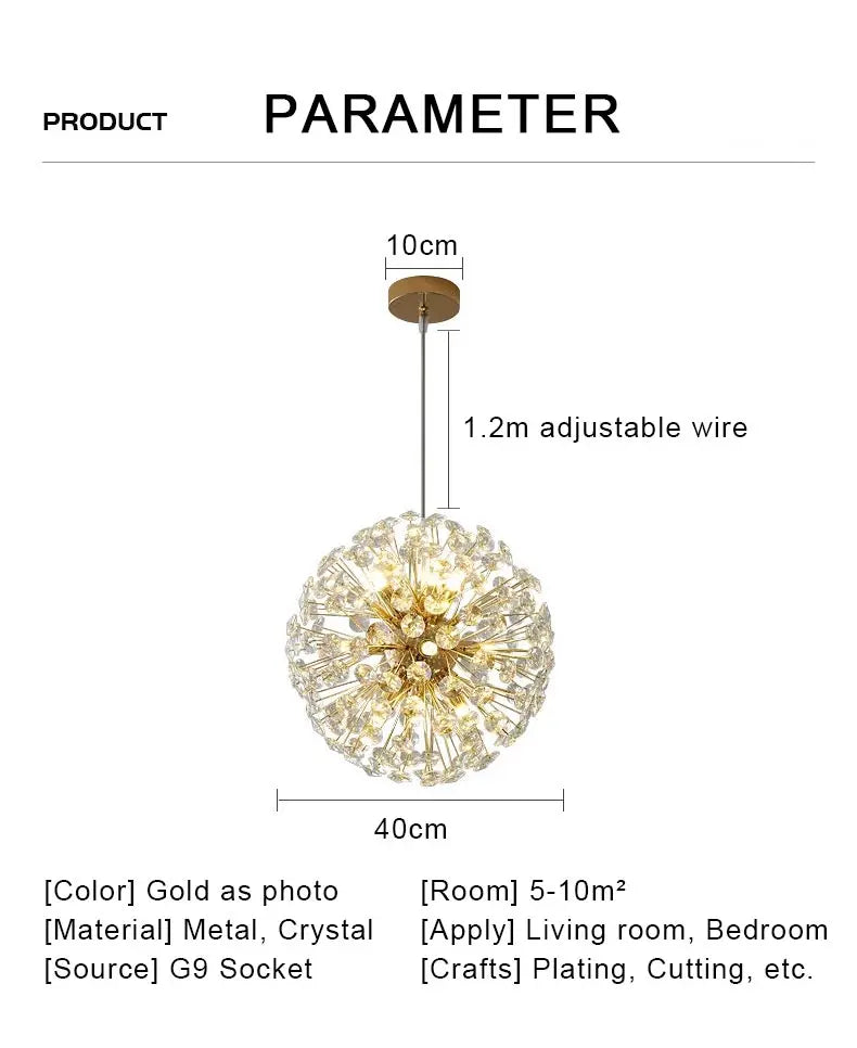 Modern Crystal Led Ceiling Pendant Lamps Home Decoration Hanging Light Fixture Dining Room Bedroom Living Room Chandelier Lustre