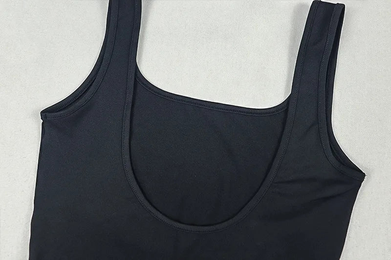 Waistless Jumpsuit Women Sexy Backless Sleeveless Summer Solid Stretch Skinny Midnight Activity Workout Slim Overalls
