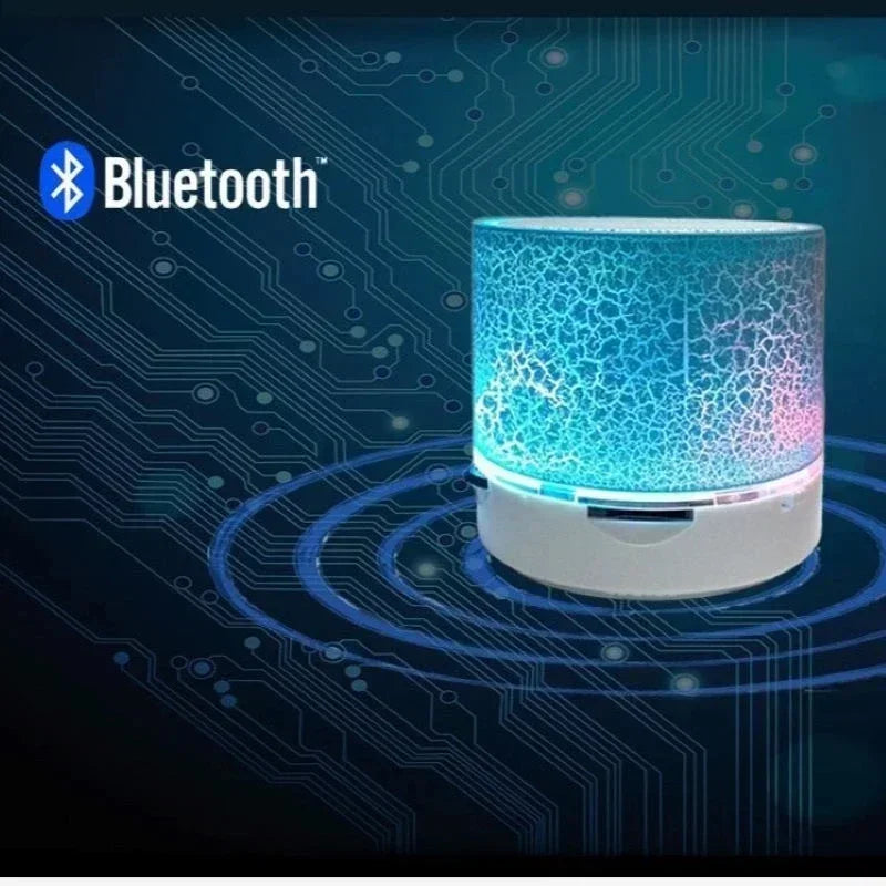 Mini Bluetooth Speaker Wireless Loudspeaker Crack LED SD Card USB Subwoofer Portable MP3 Music Sound Column for PC Mobile Phone