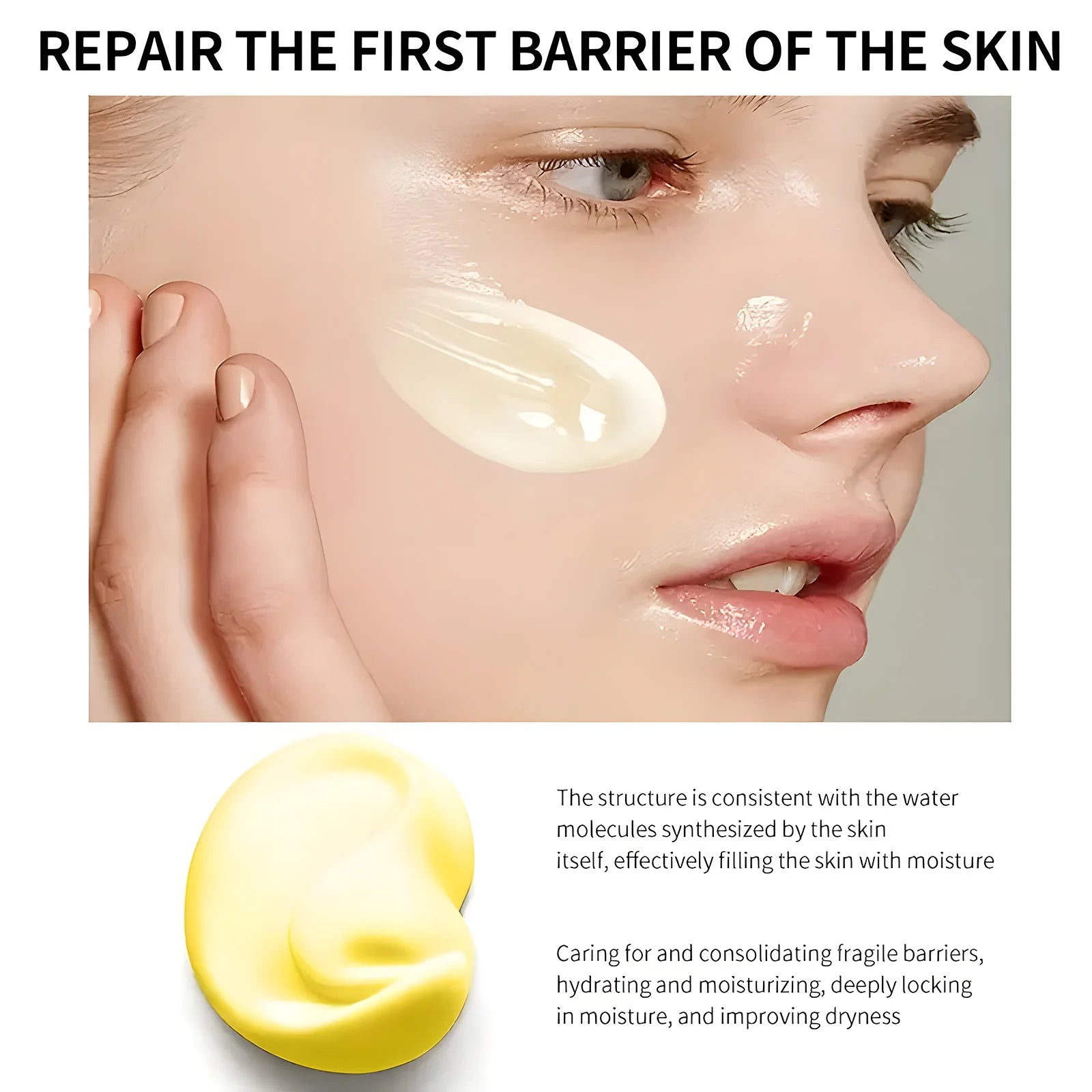 Turmeric & Bee Venom Cream Contains Collagen and Bee Venom Facial Care Moisturizing Cream Deeply Nourishes, Suitable for Dry, Rough and Skin