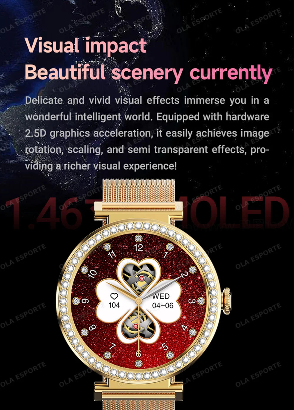 New ECG Monitor Smartwatches Bluetooth Call Heart Rate Blood Pressure/Oxygen Sleep Monitor Waterproof Sports Smart Watch Women