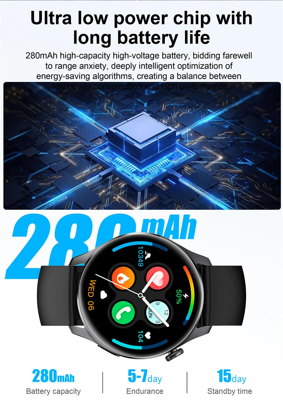 New Smartwatch For Huawei Men Women Sports NFC Bluetooth Talk Waterproof Health Heart Rate Weather Music Playback Smartwatch