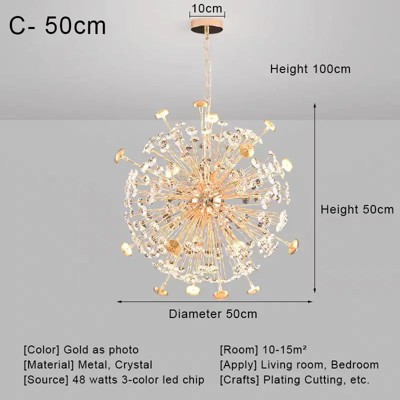 Modern Crystal Led Ceiling Pendant Lamps Home Decoration Hanging Light Fixture Dining Room Bedroom Living Room Chandelier Lustre