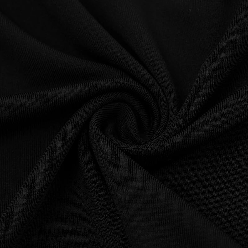 CUTENOVA Fall New Arrival Women Solid Color Bodycon Button Up Bell Sleeve Mini Lace-Up Strapless Sexy Bodycon Sexy Hottie Dress