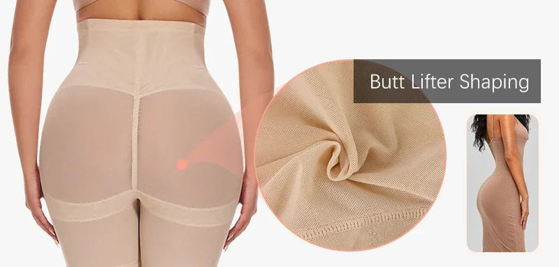 High Waisted Tummy Control Butt Lifter Body Shaper Panties Waist Trainer Thigh Slimmer Female Sexy Hips Lifting Slim Shapewear