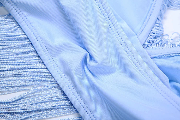 Nibber Club Long Tassel Camisole Women Invisible Straps Summer New Trend Hipster Beach Vacation Matching Fashion Sexy Tank Tops