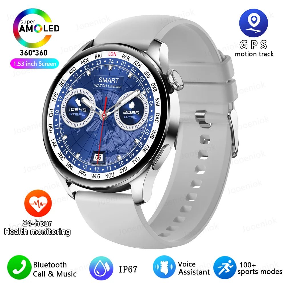 New Smartwatch For Huawei Men Women Sports NFC Bluetooth Talk Waterproof Health Heart Rate Weather Music Playback Smartwatch