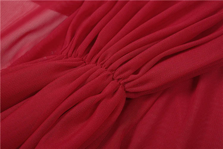 Nibber Sexy Swinging Collar Maxi Dress Women Patchwork See Through Full Sleeve Midnight Party Skinny Coquett Wild Vestidos