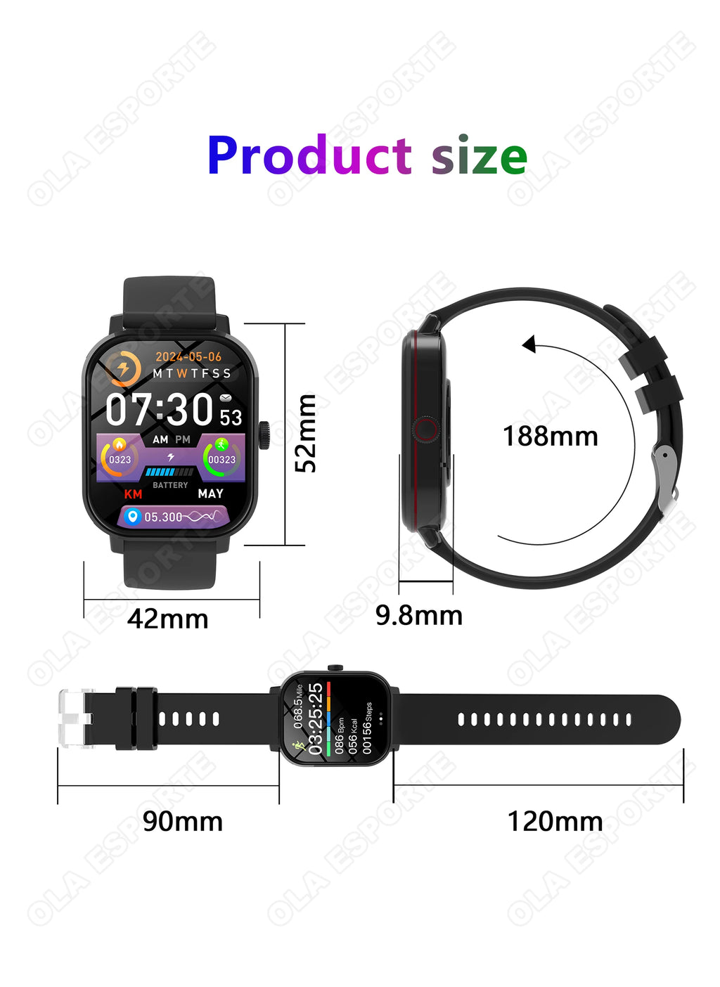 Multifunctional Smart Watch Men Women Bluetooth Connected Phone Music Fitness Sports Bracelet Sleep Monitor Smartwatch 2026 New