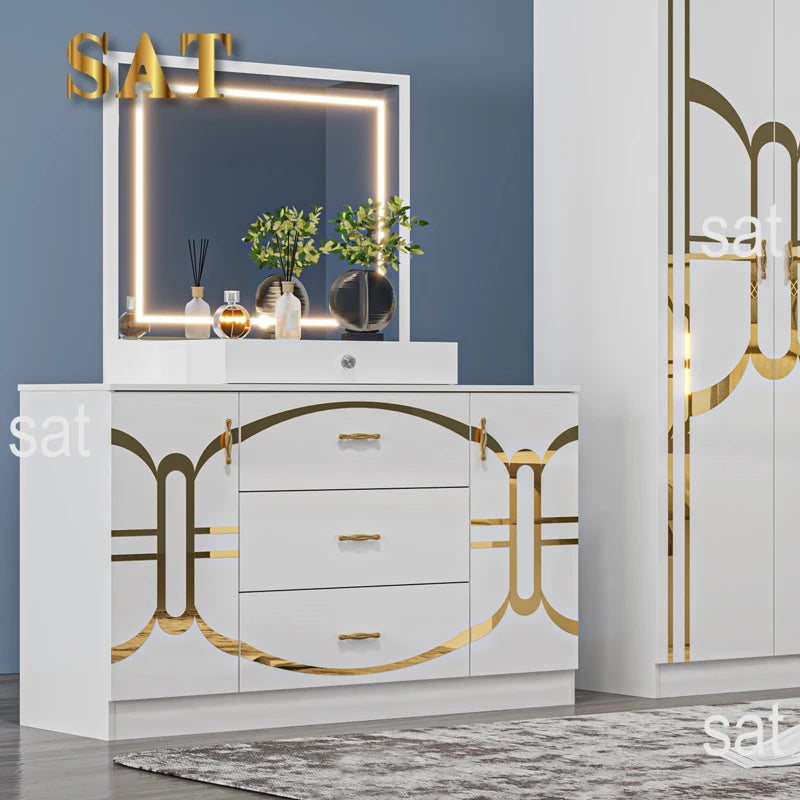 Simple Modern King Room Full Set Home Du Luxury Wood Frame Bedroom Furniture Set