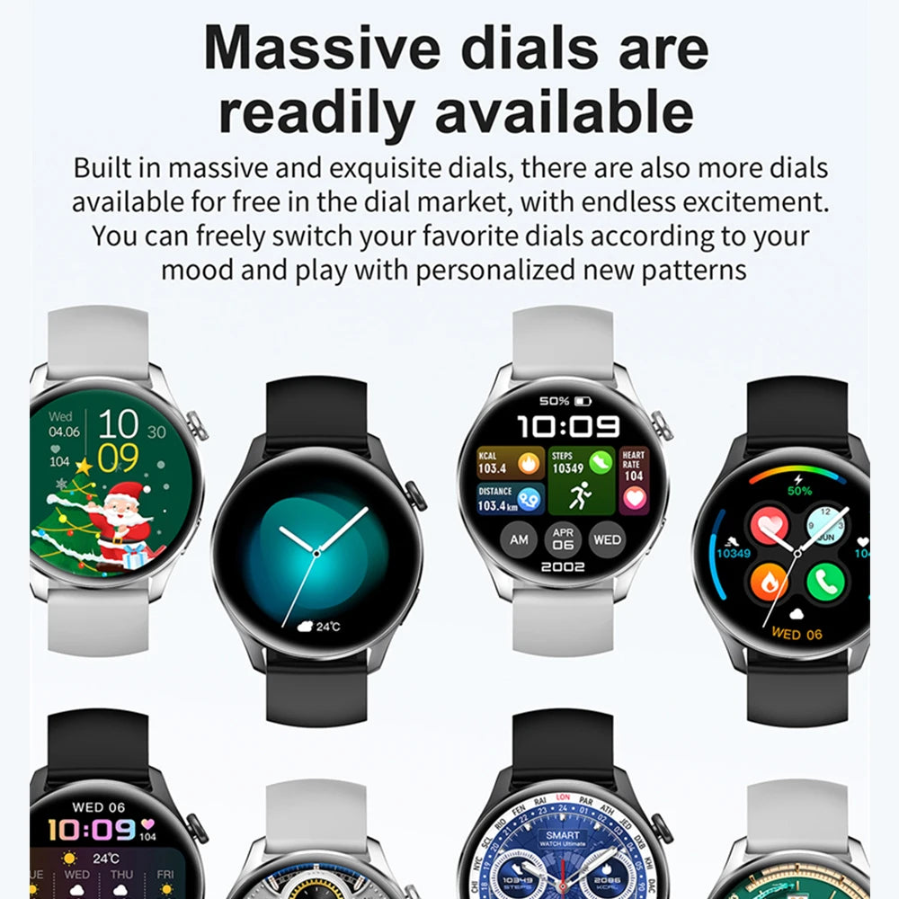 New Smartwatch For Huawei Men Women Sports NFC Bluetooth Talk Waterproof Health Heart Rate Weather Music Playback Smartwatch