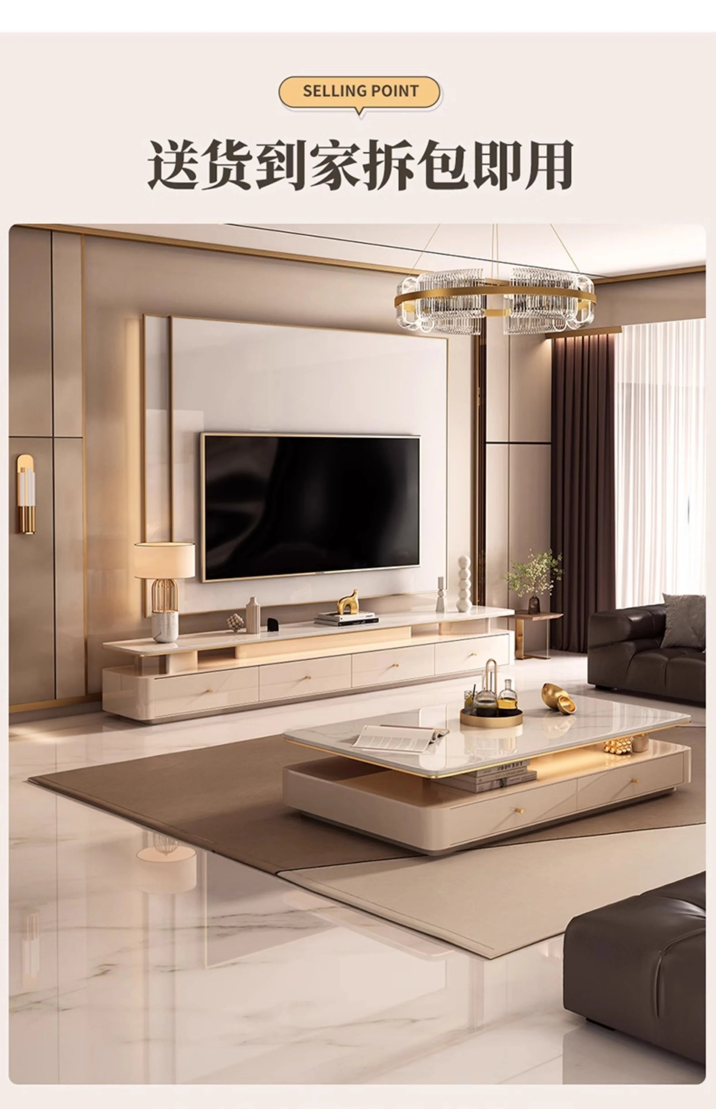 Italian Designer Aesthetic Coffee Table Modern Drawer Unique Luxury Coffee Table Living Room Stolik Kawowy Salon Furniture Home